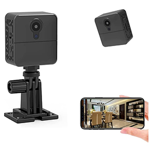 Mini camra de surveillance IP WIFI HD 1080p, vision nocturne 150, dtecteur de mouvement, 1300mAh 3h30 denregistrement